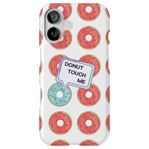 No Touch Donut Tough Cases For Apple iPhone (17, 16, 15, 14, 13, 12, 11, X, SE, 8, 7/ Air, Plus, Pro, Max, Mini, XR, XS), Print in USA