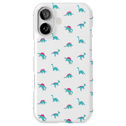 Cute Dinosaur Tough Cases For Apple iPhone (17, 16, 15, 14, 13, 12, 11, X, SE, 8, 7/ Air, Plus, Pro, Max, Mini, XR, XS), Print in USA
