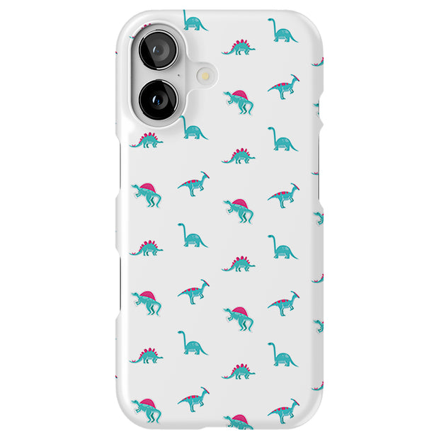 Cute Dinosaur Tough Cases For Apple iPhone (17, 16, 15, 14, 13, 12, 11, X, SE, 8, 7/ Air, Plus, Pro, Max, Mini, XR, XS), Print in USA