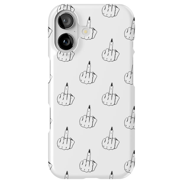 Edgy Finger Clr Tough Cases For Apple iPhone (17, 16, 15, 14, 13, 12, 11, X, SE, 8, 7/ Air, Plus, Pro, Max, Mini, XR, XS), Print in USA