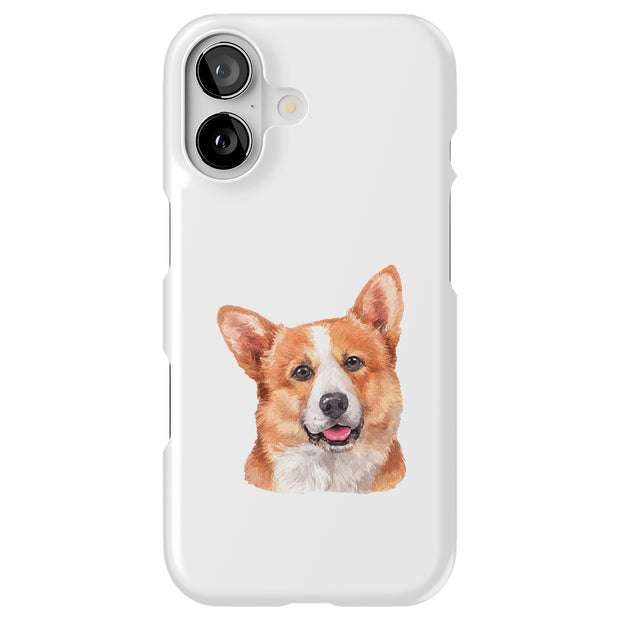 Dog Painting e Tough Cases For Apple iPhone (17, 16, 15, 14, 13, 12, 11, X, SE, 8, 7/ Air, Plus, Pro, Max, Mini, XR, XS), Print in USA