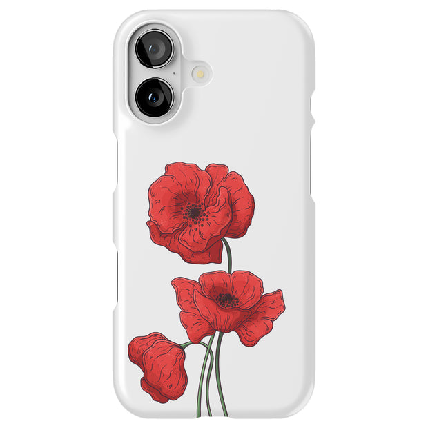 Flower 16 Tough Cases For Apple iPhone (17, 16, 15, 14, 13, 12, 11, X, SE, 8, 7/ Air, Plus, Pro, Max, Mini, XR, XS), Print in USA