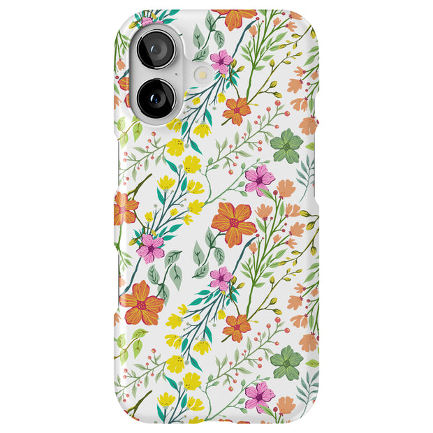 Flower 20 Tough Cases For Apple iPhone (17, 16, 15, 14, 13, 12, 11, X, SE, 8, 7/ Air, Plus, Pro, Max, Mini, XR, XS), Print in USA