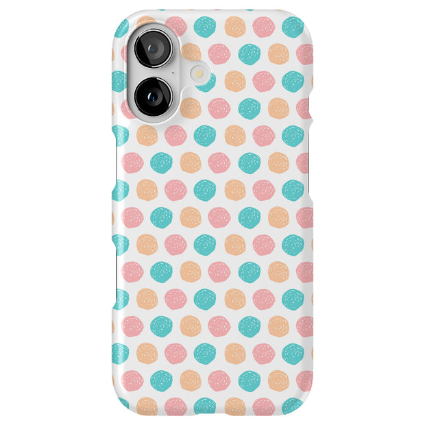 Polka Dot 12 Tough Cases For Apple iPhone (17, 16, 15, 14, 13, 12, 11, X, SE, 8, 7/ Air, Plus, Pro, Max, Mini, XR, XS), Print in USA