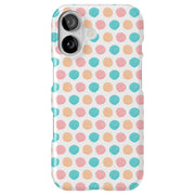 Polka Dot 12 Tough Cases For Apple iPhone (17, 16, 15, 14, 13, 12, 11, X, SE, 8, 7/ Air, Plus, Pro, Max, Mini, XR, XS), Print in USA