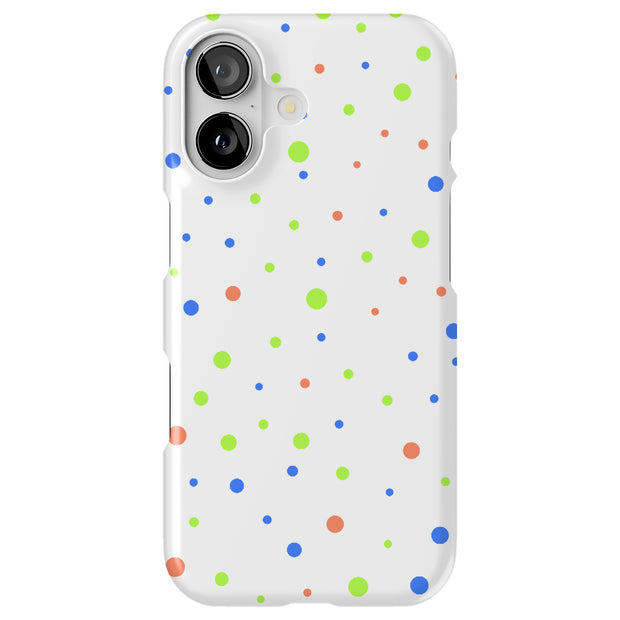 Polka Dot 14 Tough Cases For Apple iPhone (17, 16, 15, 14, 13, 12, 11, X, SE, 8, 7/ Air, Plus, Pro, Max, Mini, XR, XS), Print in USA