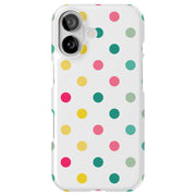 Polka Dot 16 Tough Cases For Apple iPhone (17, 16, 15, 14, 13, 12, 11, X, SE, 8, 7/ Air, Plus, Pro, Max, Mini, XR, XS), Print in USA