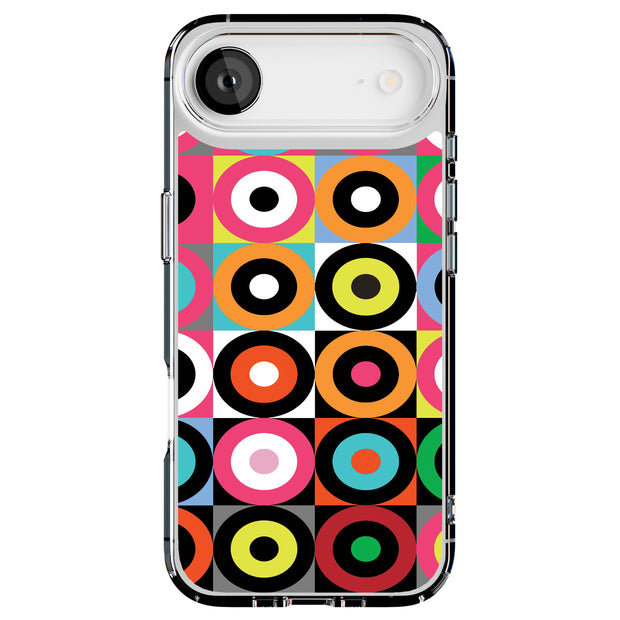 Color Bullseyes Tough Cases For Apple iPhone (17, 16, 15, 14, 13, 12, 11, X, SE, 8, 7/ Air, Plus, Pro, Max, Mini, XR, XS), Print in USA