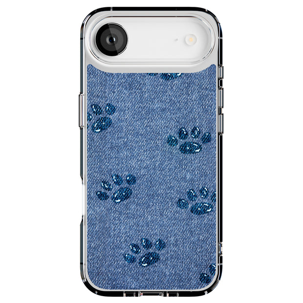Paw Footprints Tough Cases For Apple iPhone (17, 16, 15, 14, 13, 12, 11, X, SE, 8, 7/ Air, Plus, Pro, Max, Mini, XR, XS), Print in USA