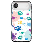 Paw Color 2 Tough Cases For Apple iPhone (17, 16, 15, 14, 13, 12, 11, X, SE, 8, 7/ Air, Plus, Pro, Max, Mini, XR, XS), Print in USA