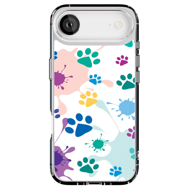 Paw Color 2 Tough Cases For Apple iPhone (17, 16, 15, 14, 13, 12, 11, X, SE, 8, 7/ Air, Plus, Pro, Max, Mini, XR, XS), Print in USA