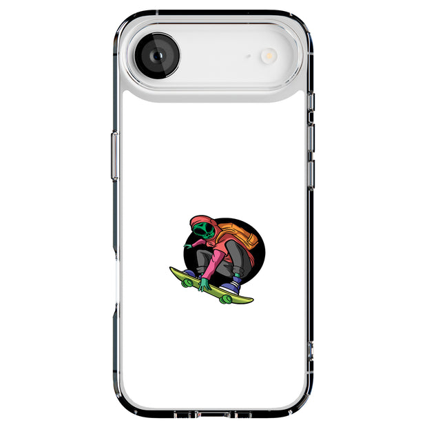 Alien Skate Tough Cases For Apple iPhone (17, 16, 15, 14, 13, 12, 11, X, SE, 8, 7/ Air, Plus, Pro, Max, Mini, XR, XS), Print in USA