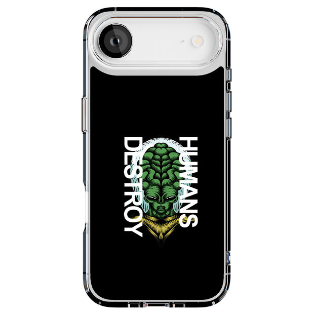 Destroy Human Tough Cases For Apple iPhone (17, 16, 15, 14, 13, 12, 11, X, SE, 8, 7/ Air, Plus, Pro, Max, Mini, XR, XS), Print in USA