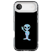 Alien Peace Tough Cases For Apple iPhone (17, 16, 15, 14, 13, 12, 11, X, SE, 8, 7/ Air, Plus, Pro, Max, Mini, XR, XS), Print in USA