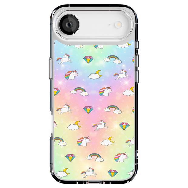 Rainbow Unicorn Tough Cases For Apple iPhone (17, 16, 15, 14, 13, 12, 11, X, SE, 8, 7/ Air, Plus, Pro, Max, Mini, XR, XS), Print in USA