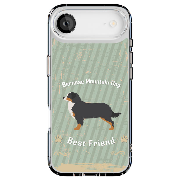 Bernese Dog Tough Cases For Apple iPhone (17, 16, 15, 14, 13, 12, 11, X, SE, 8, 7/ Air, Plus, Pro, Max, Mini, XR, XS), Print in USA