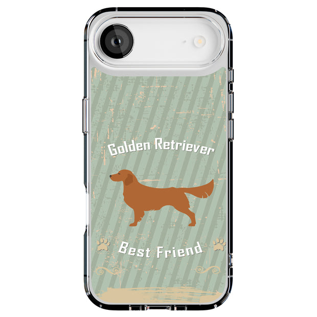Retriever Dog Tough Cases For Apple iPhone (17, 16, 15, 14, 13, 12, 11, X, SE, 8, 7/ Air, Plus, Pro, Max, Mini, XR, XS), Print in USA