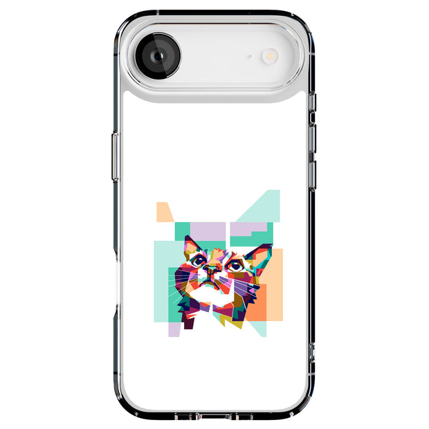 3D Cat Tough Cases For Apple iPhone (17, 16, 15, 14, 13, 12, 11, X, SE, 8, 7/ Air, Plus, Pro, Max, Mini, XR, XS), Print in USA