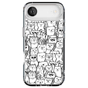 Comic Cat Tough Cases For Apple iPhone (17, 16, 15, 14, 13, 12, 11, X, SE, 8, 7/ Air, Plus, Pro, Max, Mini, XR, XS), Print in USA
