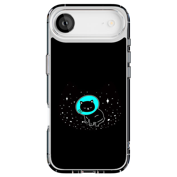 Cat in Space Tough Cases For Apple iPhone (17, 16, 15, 14, 13, 12, 11, X, SE, 8, 7/ Air, Plus, Pro, Max, Mini, XR, XS), Print in USA