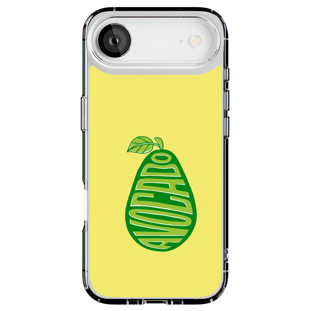 Avocado Text 2 Tough Cases For Apple iPhone (17, 16, 15, 14, 13, 12, 11, X, SE, 8, 7/ Air, Plus, Pro, Max, Mini, XR, XS), Print in USA