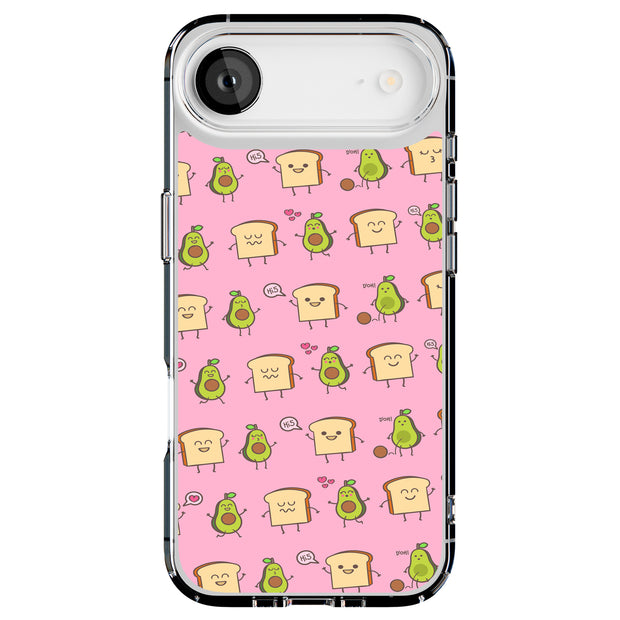 Pink Avocado Tough Cases For Apple iPhone (17, 16, 15, 14, 13, 12, 11, X, SE, 8, 7/ Air, Plus, Pro, Max, Mini, XR, XS), Print in USA