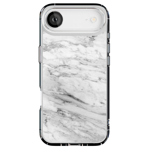 Blk Wht Marble Tough Cases For Apple iPhone (17, 16, 15, 14, 13, 12, 11, X, SE, 8, 7/ Air, Plus, Pro, Max, Mini, XR, XS), Print in USA