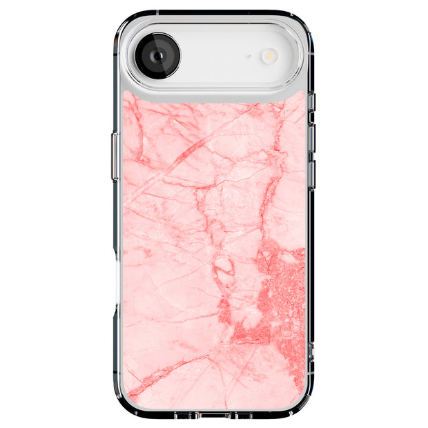 Pink Red Marble Tough Cases For Apple iPhone (17, 16, 15, 14, 13, 12, 11, X, SE, 8, 7/ Air, Plus, Pro, Max, Mini, XR, XS), Print in USA