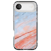Blue Red Marble Tough Cases For Apple iPhone (17, 16, 15, 14, 13, 12, 11, X, SE, 8, 7/ Air, Plus, Pro, Max, Mini, XR, XS), Print in USA
