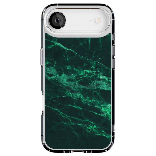 Green Marble Tough Cases For Apple iPhone (17, 16, 15, 14, 13, 12, 11, X, SE, 8, 7/ Air, Plus, Pro, Max, Mini, XR, XS), Print in USA