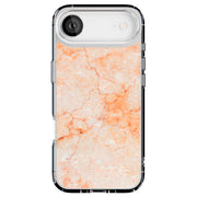 Orange Marble Tough Cases For Apple iPhone (17, 16, 15, 14, 13, 12, 11, X, SE, 8, 7/ Air, Plus, Pro, Max, Mini, XR, XS), Print in USA