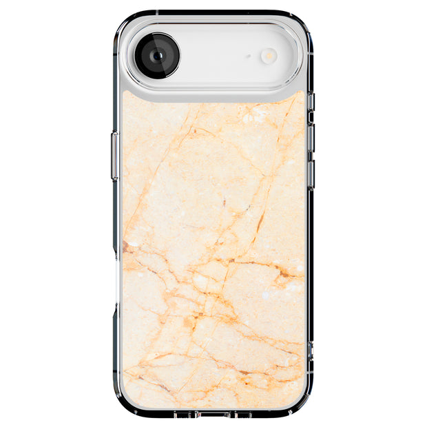 Yellow Marble Tough Cases For Apple iPhone (17, 16, 15, 14, 13, 12, 11, X, SE, 8, 7/ Air, Plus, Pro, Max, Mini, XR, XS), Print in USA