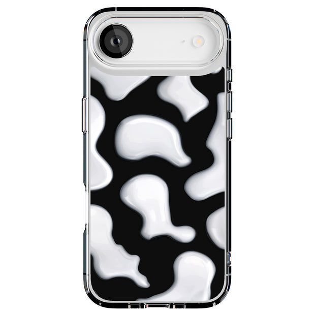 CowHide Black Tough Cases For Apple iPhone (17, 16, 15, 14, 13, 12, 11, X, SE, 8, 7/ Air, Plus, Pro, Max, Mini, XR, XS), Print in USA