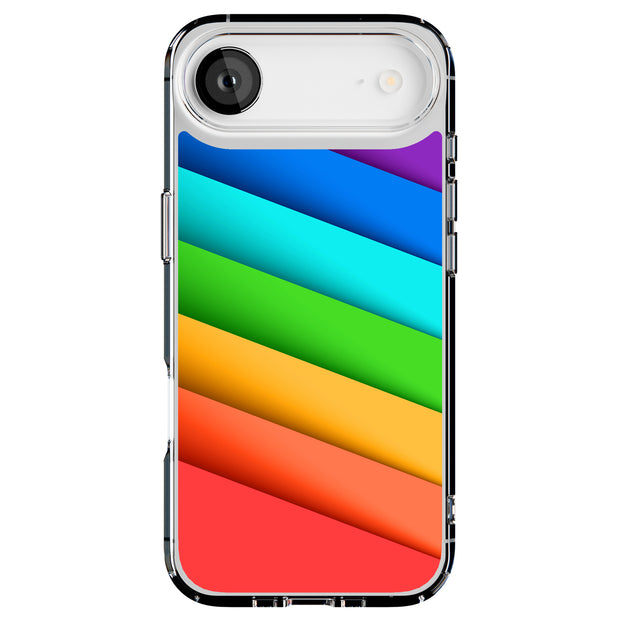 Rainbow Pride Tough Cases For Apple iPhone (17, 16, 15, 14, 13, 12, 11, X, SE, 8, 7/ Air, Plus, Pro, Max, Mini, XR, XS), Print in USA