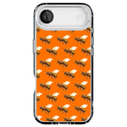 Bee Pattern Tough Cases For Apple iPhone (17, 16, 15, 14, 13, 12, 11, X, SE, 8, 7/ Air, Plus, Pro, Max, Mini, XR, XS), Print in USA