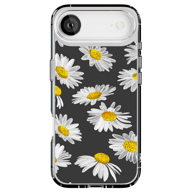 Daisy Floral Tough Cases For Apple iPhone (17, 16, 15, 14, 13, 12, 11, X, SE, 8, 7/ Air, Plus, Pro, Max, Mini, XR, XS), Print in USA