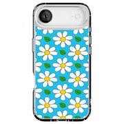 Daisy Pattern Tough Cases For Apple iPhone (17, 16, 15, 14, 13, 12, 11, X, SE, 8, 7/ Air, Plus, Pro, Max, Mini, XR, XS), Print in USA