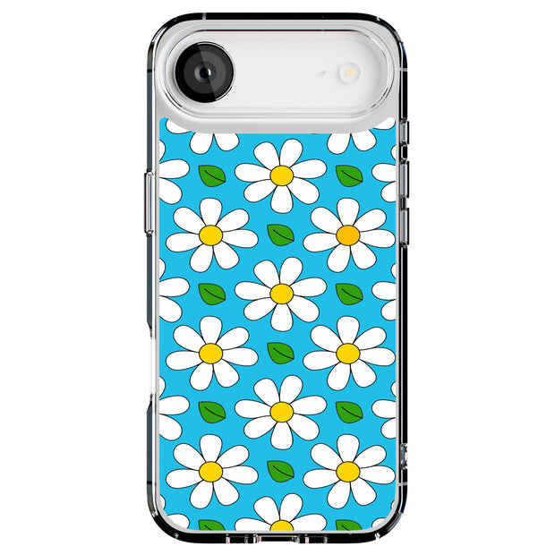 Daisy Pattern Tough Cases For Apple iPhone (17, 16, 15, 14, 13, 12, 11, X, SE, 8, 7/ Air, Plus, Pro, Max, Mini, XR, XS), Print in USA
