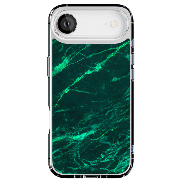 Green Marble 1 Tough Cases For Apple iPhone (17, 16, 15, 14, 13, 12, 11, X, SE, 8, 7/ Air, Plus, Pro, Max, Mini, XR, XS), Print in USA