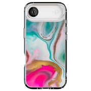 Colorful Marble Tough Cases For Apple iPhone (17, 16, 15, 14, 13, 12, 11, X, SE, 8, 7/ Air, Plus, Pro, Max, Mini, XR, XS), Print in USA