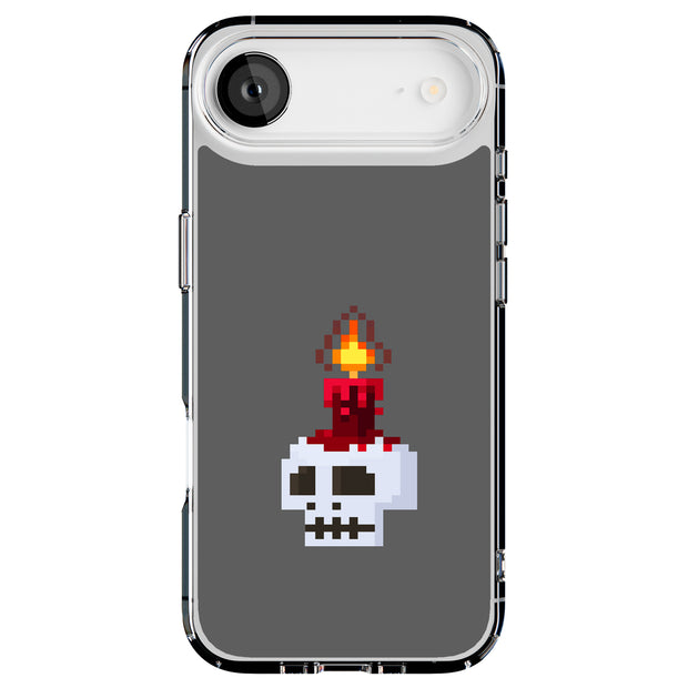 Skull Pixel Tough Cases For Apple iPhone (17, 16, 15, 14, 13, 12, 11, X, SE, 8, 7/ Air, Plus, Pro, Max, Mini, XR, XS), Print in USA