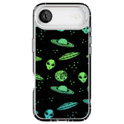 Space Alien Tough Cases For Apple iPhone (17, 16, 15, 14, 13, 12, 11, X, SE, 8, 7/ Air, Plus, Pro, Max, Mini, XR, XS), Print in USA