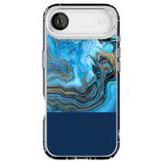 Marble Gold Blu Tough Cases For Apple iPhone (17, 16, 15, 14, 13, 12, 11, X, SE, 8, 7/ Air, Plus, Pro, Max, Mini, XR, XS), Print in USA