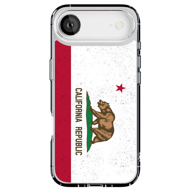 CA State Flag Tough Cases For Apple iPhone (17, 16, 15, 14, 13, 12, 11, X, SE, 8, 7/ Air, Plus, Pro, Max, Mini, XR, XS), Print in USA