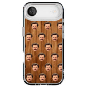 Ron Swanson Tough Cases For Apple iPhone (17, 16, 15, 14, 13, 12, 11, X, SE, 8, 7/ Air, Plus, Pro, Max, Mini, XR, XS), Print in USA