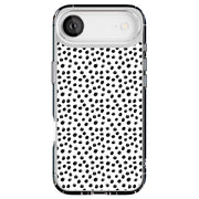 Polka Dots Blk Tough Cases For Apple iPhone (17, 16, 15, 14, 13, 12, 11, X, SE, 8, 7/ Air, Plus, Pro, Max, Mini, XR, XS), Print in USA