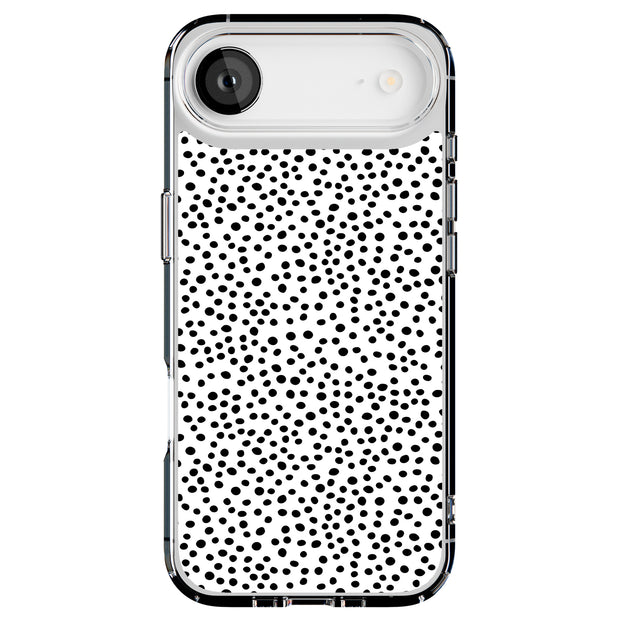 Polka Dot Blk2 Tough Cases For Apple iPhone (17, 16, 15, 14, 13, 12, 11, X, SE, 8, 7/ Air, Plus, Pro, Max, Mini, XR, XS), Print in USA