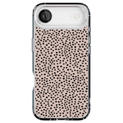 Polka Dots Brn Tough Cases For Apple iPhone (17, 16, 15, 14, 13, 12, 11, X, SE, 8, 7/ Air, Plus, Pro, Max, Mini, XR, XS), Print in USA