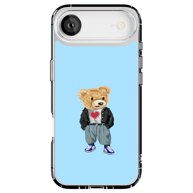 Teddy Heart Tough Cases For Apple iPhone (17, 16, 15, 14, 13, 12, 11, X, SE, 8, 7/ Air, Plus, Pro, Max, Mini, XR, XS), Print in USA