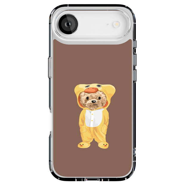 Duck Teddy Bear Tough Cases For Apple iPhone (17, 16, 15, 14, 13, 12, 11, X, SE, 8, 7/ Air, Plus, Pro, Max, Mini, XR, XS), Print in USA
